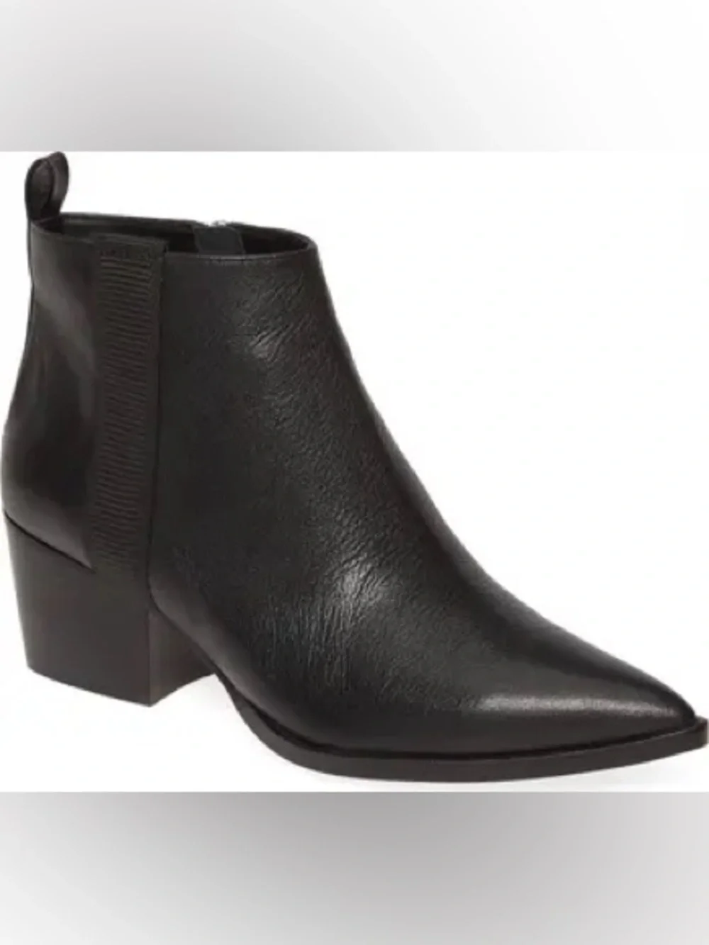 Linea Paolo Sevilla Black Leather Ankle Booties Size 8